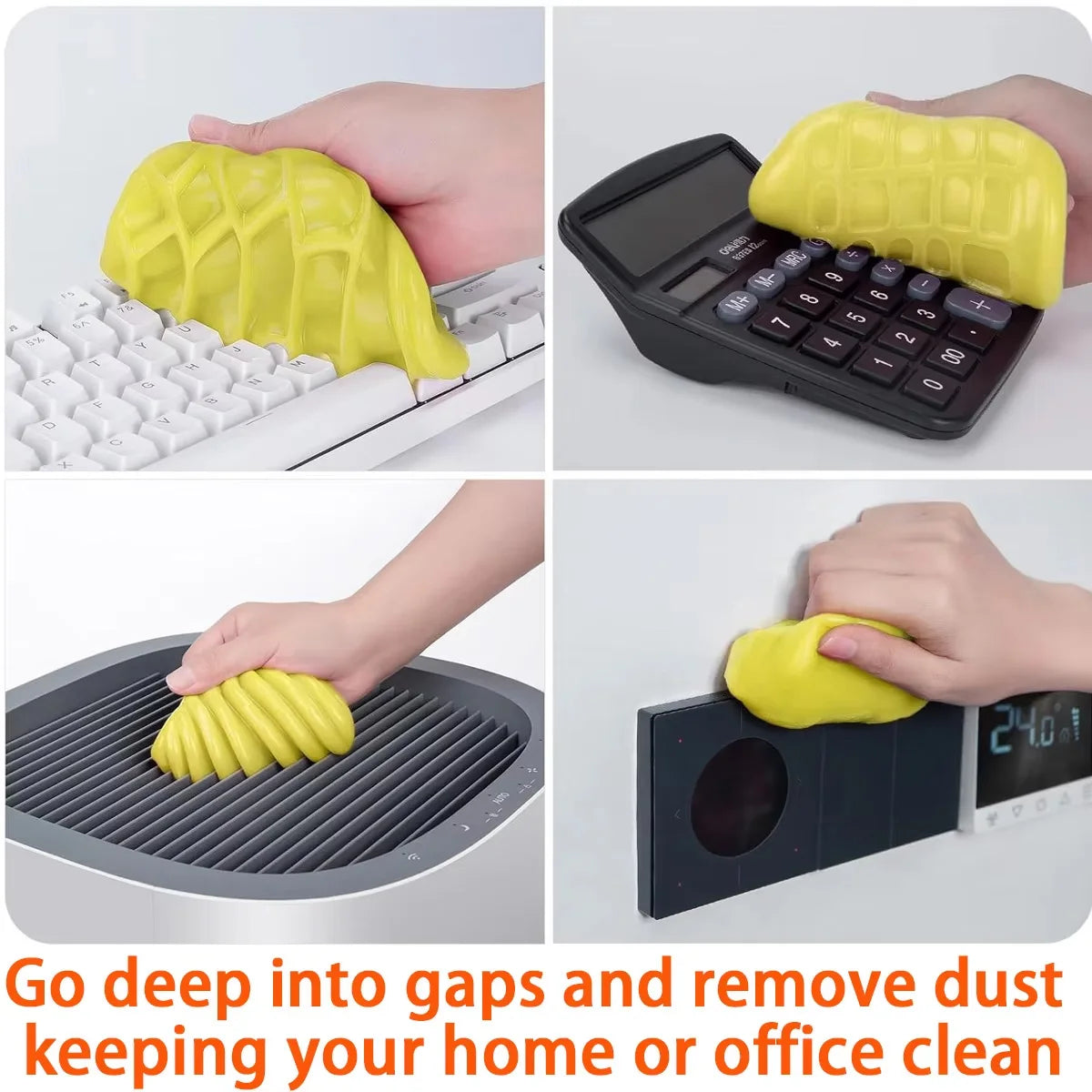 Magic Cleaning Gel – Reusable Dust Cleaner for Car, Laptop & Home Surfaces