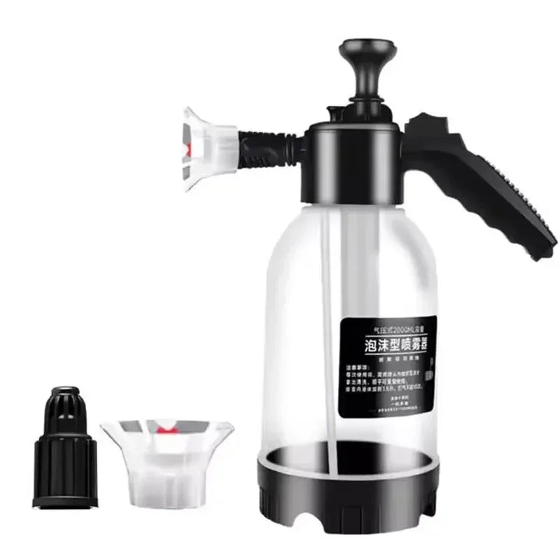 2L High-Pressure Foam Sprayer – Hand Pump Car Wash & Home Cleaning Bottle