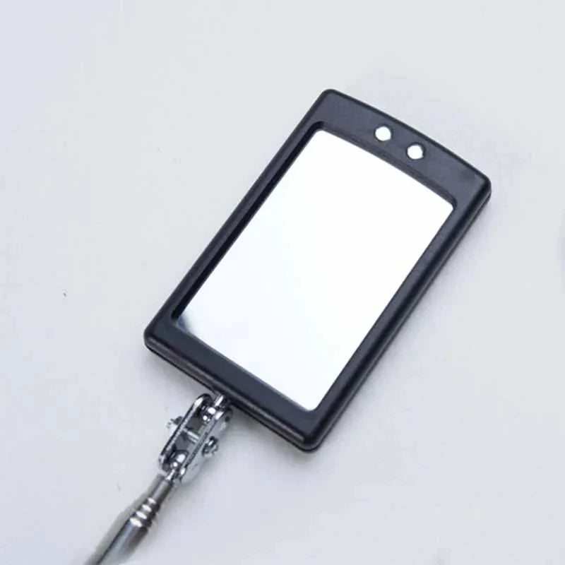 Car 360° Inspection Mirror – Telescopic Mechanic Tool with LED Light