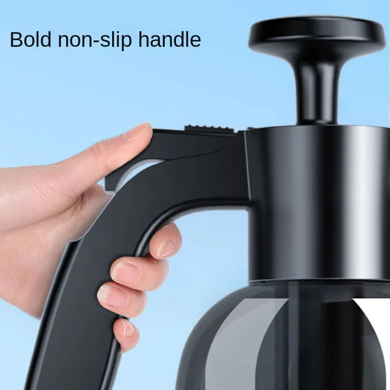 2L Hand Pump Foam Sprayer – Multi-Nozzle Snow Foam Car Wash & Cleaning Bottle