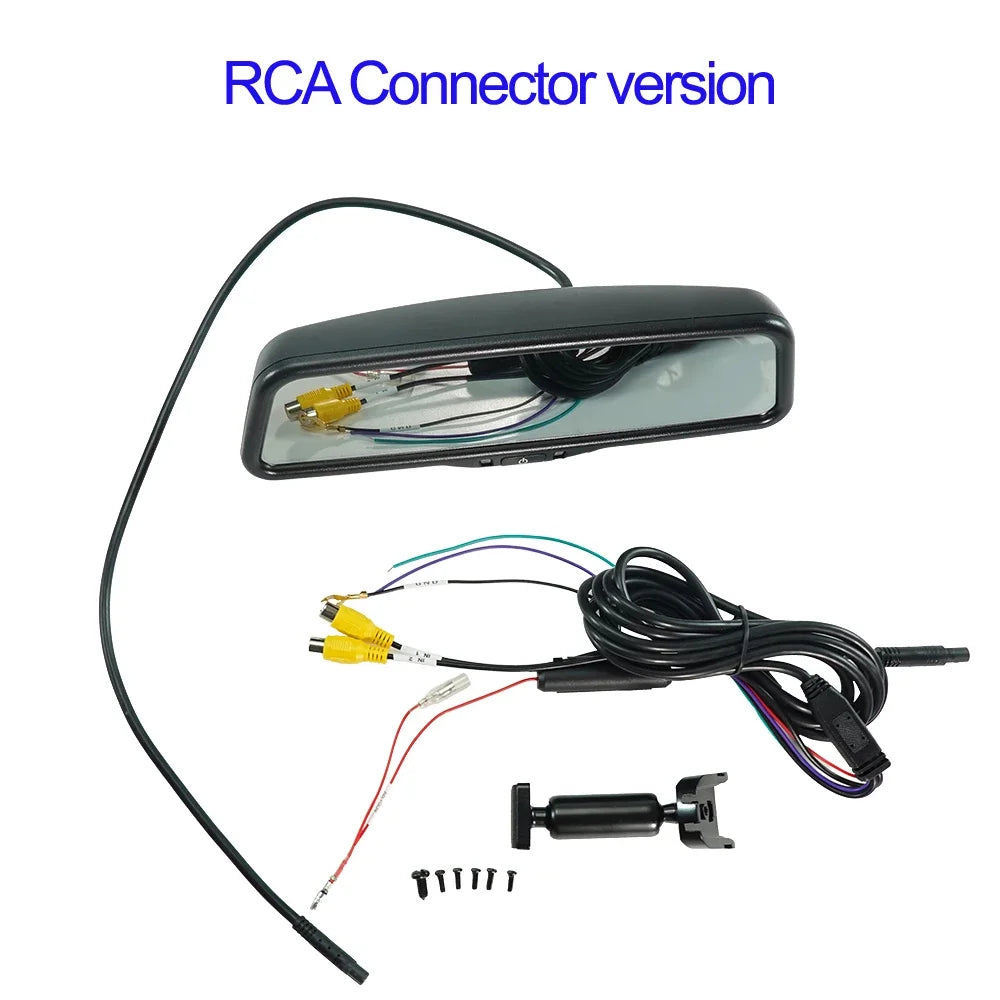 9.66” AHD 1080P Car Rear View Mirror – Full Screen Monitor with Auto Brightness