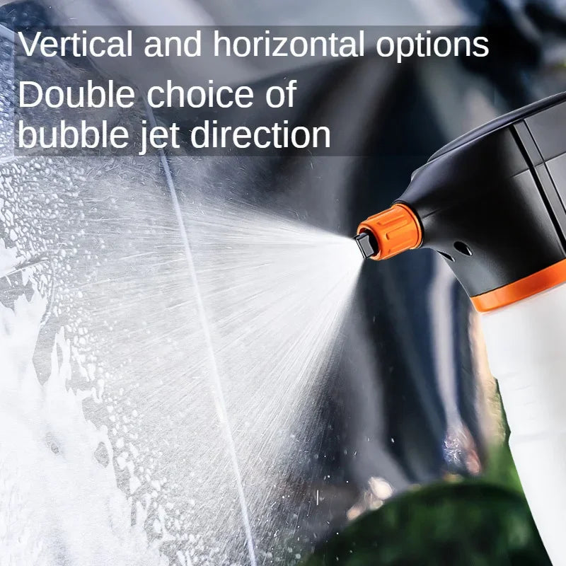 LEIBOO Electric Foam Sprayer – Battery-Powered Car Wash Snow Cannon