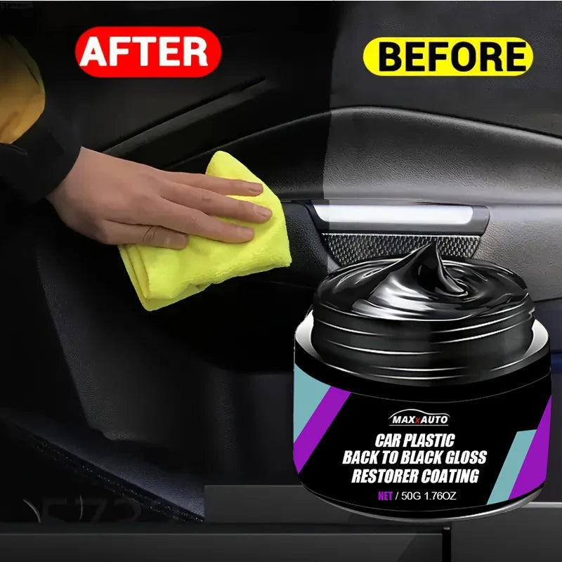 Car Plastic Restorer – Back to Black Gloss & Leather Renewal Polish Coating