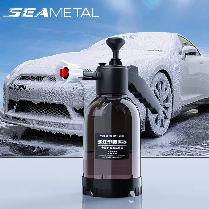 2L Hand Pump Foam Sprayer – High-Pressure Car & Home Wash Bottle