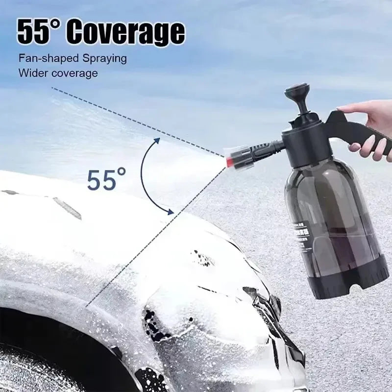 2L High-Pressure Foam Sprayer – Hand Pump Car Wash & Home Cleaning Bottle