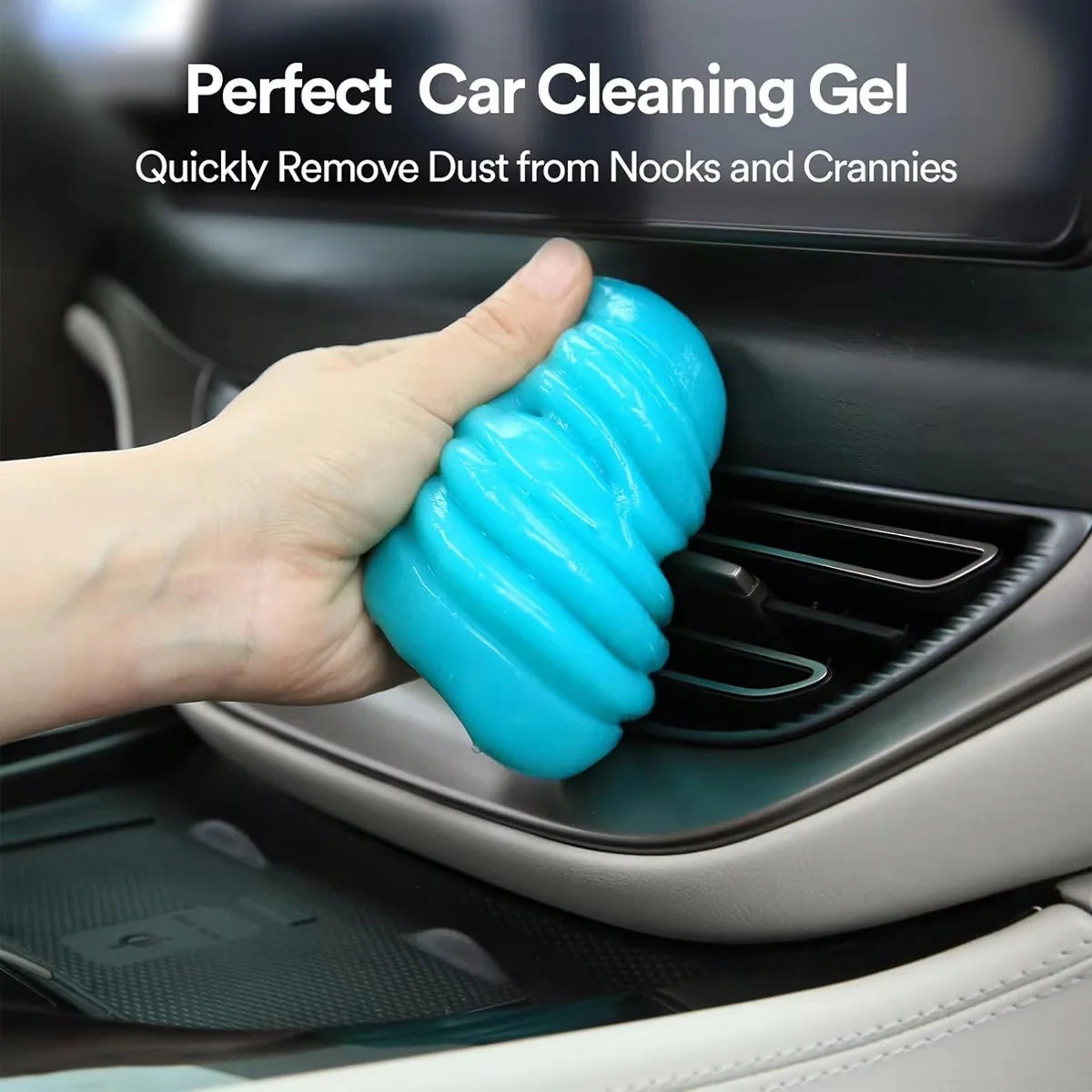 Magic Cleaning Gel – Reusable Dust Cleaner for Car, Laptop & Home Surfaces