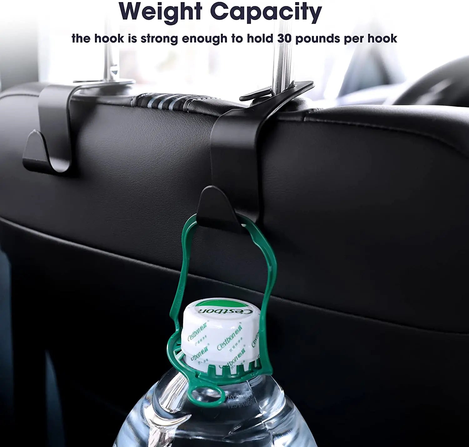 Car Backseat Storage Hooks – Multi-Purpose Hanger for Handbags & Accessories