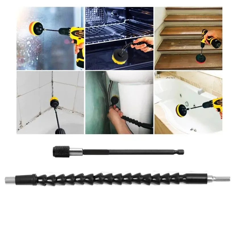 Electric Drill Brush Cleaning Kit – Multi-Purpose Scrubber Set for Car, Kitchen & Bathroom