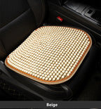 Wood Bead Car Seat Cushion – Summer Cooling & Breathable, All-Season Comfort