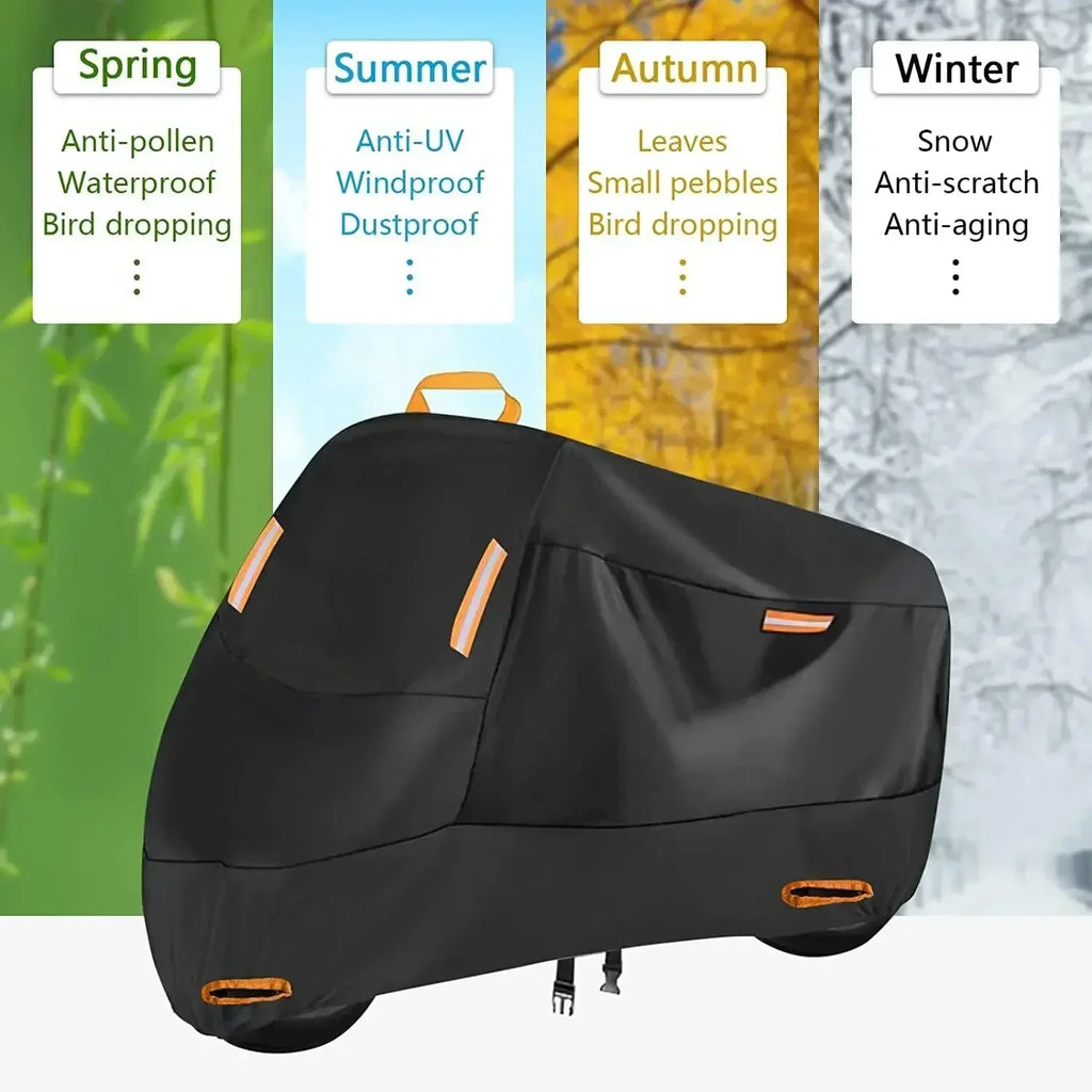 Waterproof Motorcycle Cover – Heavy-Duty UV & Weather Protection