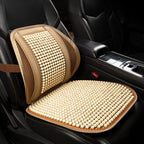 Wood Bead Car Seat Cushion – Summer Cooling & Breathable, All-Season Comfort