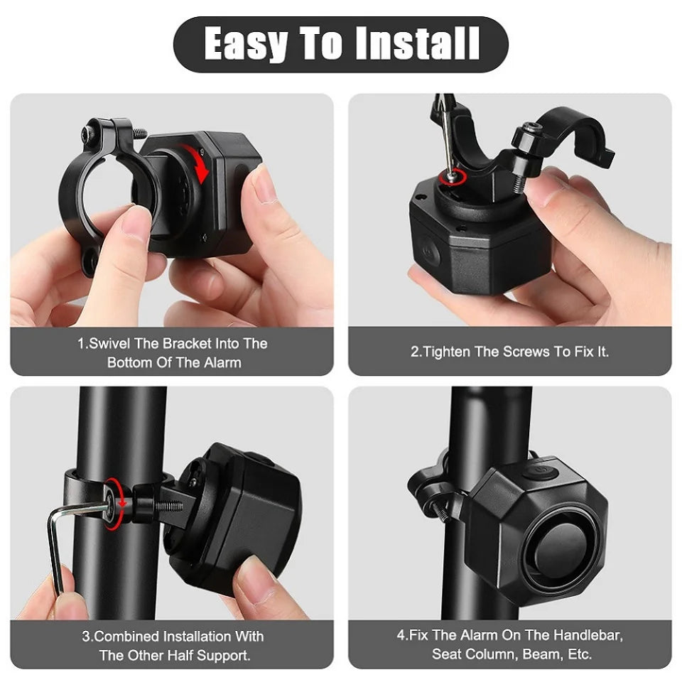 Wireless Bike Vibration Alarm – Anti-Theft Security System