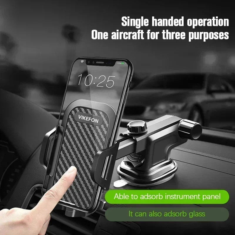 2025 Car Phone Holder – Suction Cup & Air Vent Mount for iPhone, Samsung
