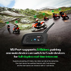 EJEAS V6 Pro Moto Intercom – Wireless Helmet Walkie Talkie Headset