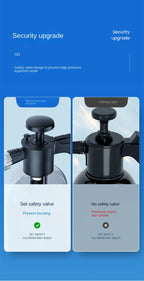 2L Hand Pump Foam Sprayer – Multi-Nozzle Snow Foam Car Wash & Cleaning Bottle