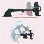 2025 Car Phone Holder – Suction Cup & Air Vent Mount for iPhone, Samsung