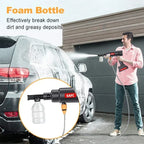 EAFC 60Bar Cordless Electric Car Wash Gun – High-Pressure Foam Spray Cleaner