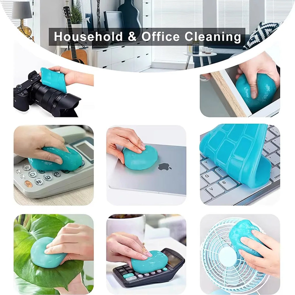 Magic Cleaning Gel – Reusable Dust Cleaner for Car, Laptop & Home Surfaces