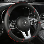 Universal Leather Steering Wheel Cover – Anti-Slip & All-Season Fit