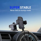 360° Car Phone Holder – Strong Suction Stand for iPhone 16 & All Smartphones