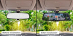 9.66” AHD 1080P Car Rear View Mirror – Full Screen Monitor with Auto Brightness