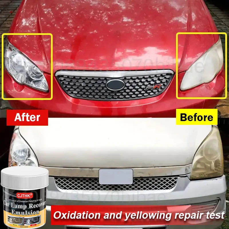 Car Headlight Restoration Kit – Scratch Remover & Polishing Paste
