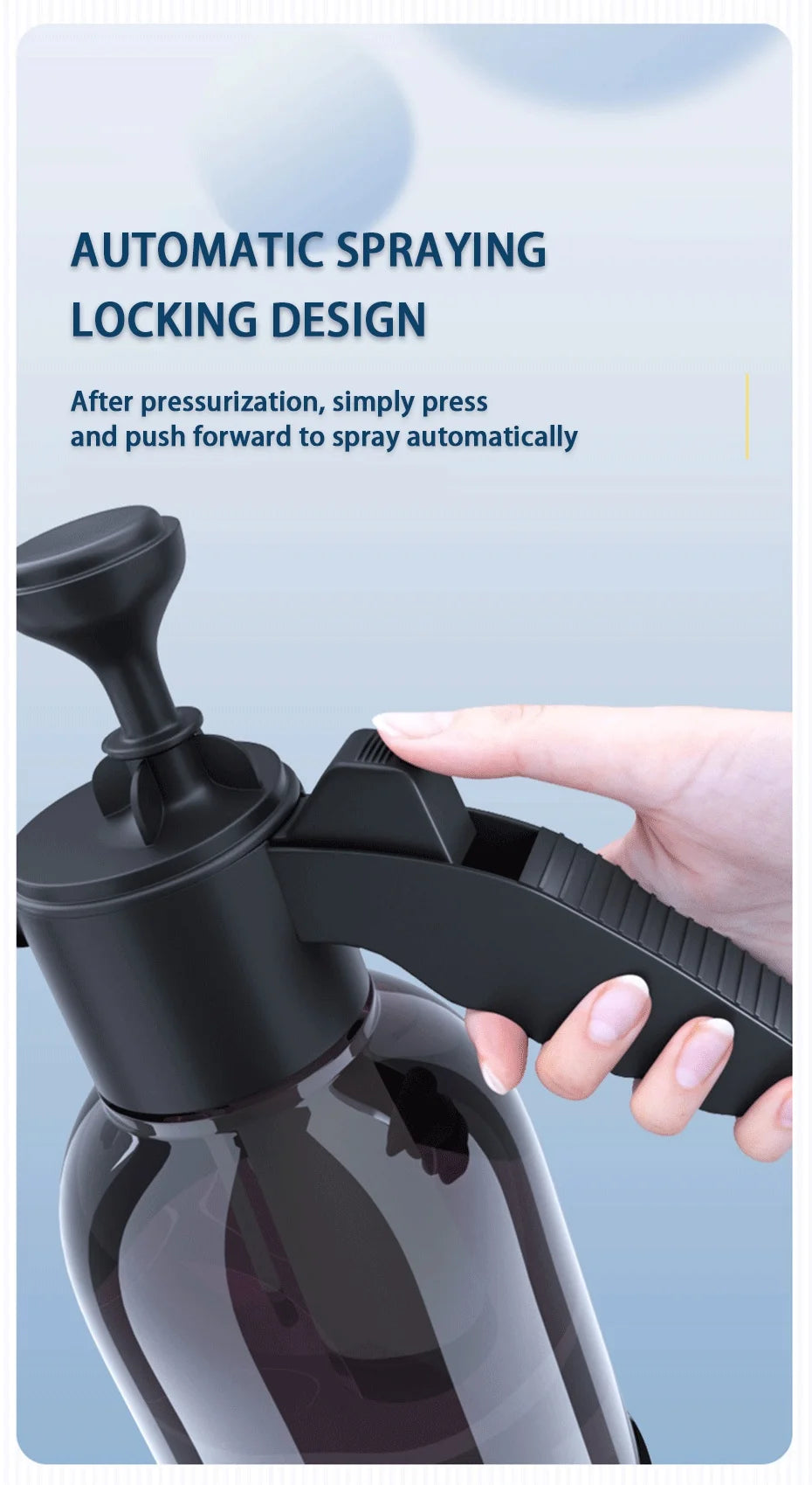 2L Hand Pump Foam Sprayer – High-Pressure Car & Home Wash Bottle