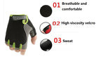 Unisex Half-Finger Cycling & Gym Gloves – Breathable Anti-Slip Sport Gloves
