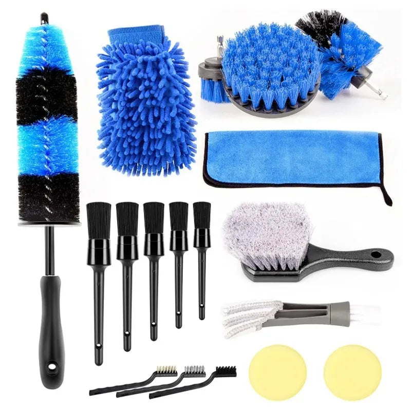 Electric Drill Brush Cleaning Kit – Multi-Purpose Scrubber Set for Car, Kitchen & Bathroom