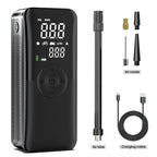 CARSUN Cordless Air Pump – Rechargeable Digital Tire Inflator for Car, Bike & Balls