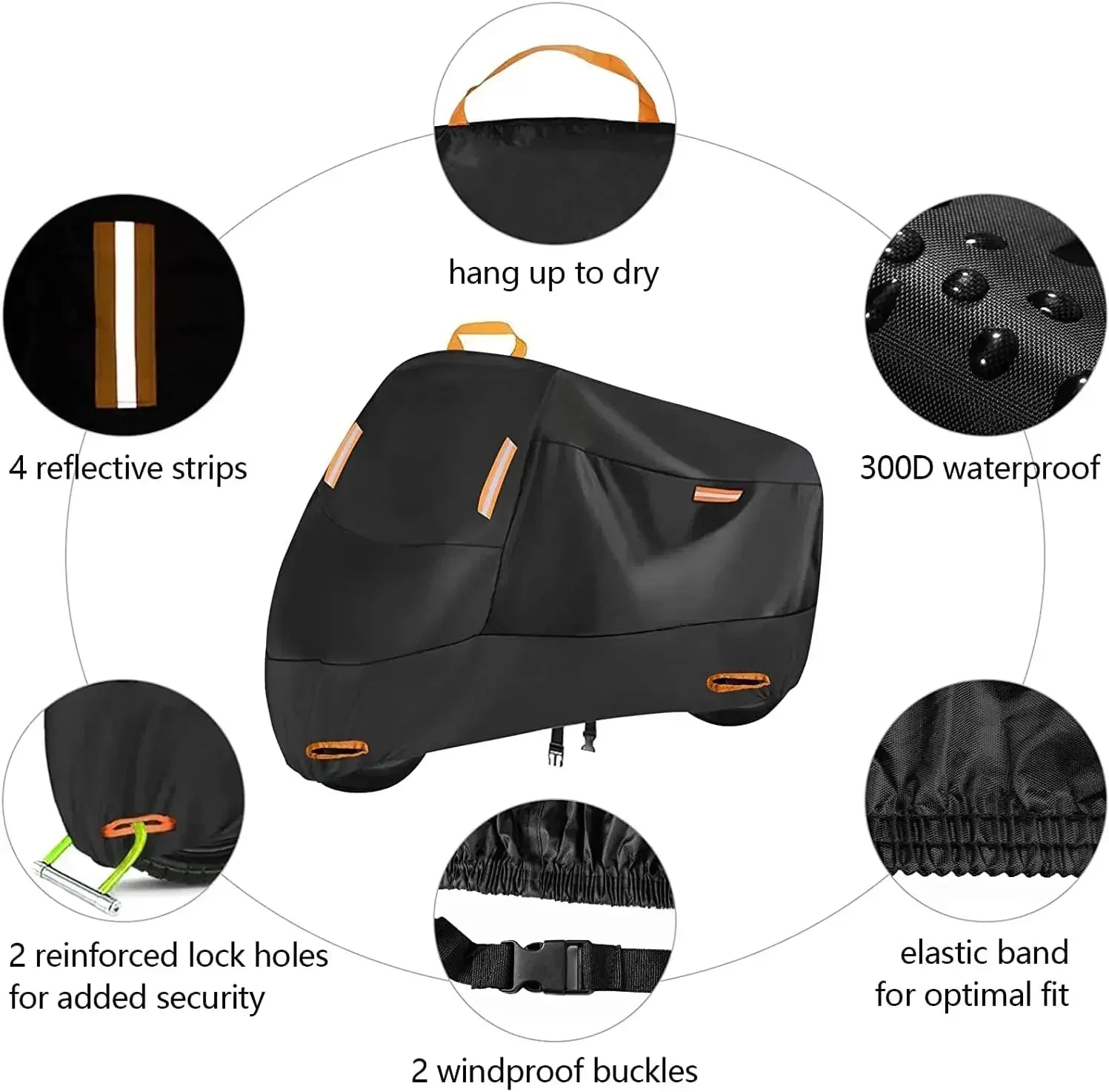 Waterproof Motorcycle Cover – Heavy-Duty UV & Weather Protection