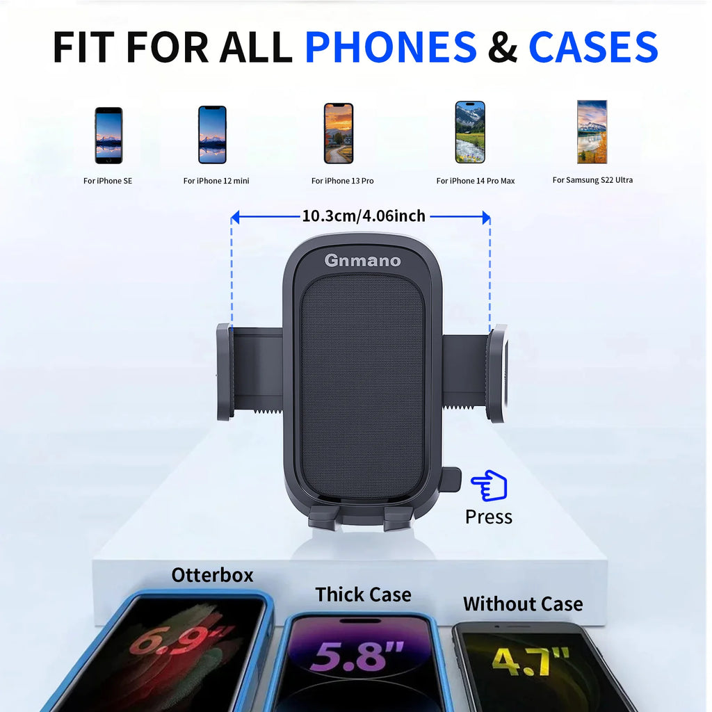 360° Car Phone Holder – Strong Suction Stand for iPhone 16 & All Smartphones