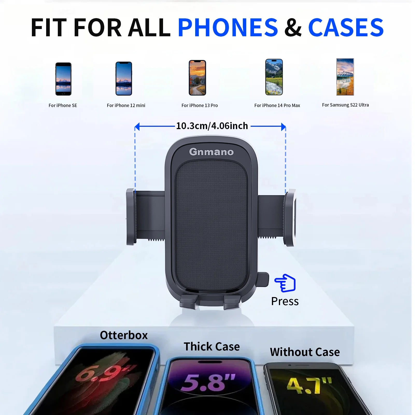 360° Car Phone Holder – Strong Suction Stand for iPhone 16 & All Smartphones