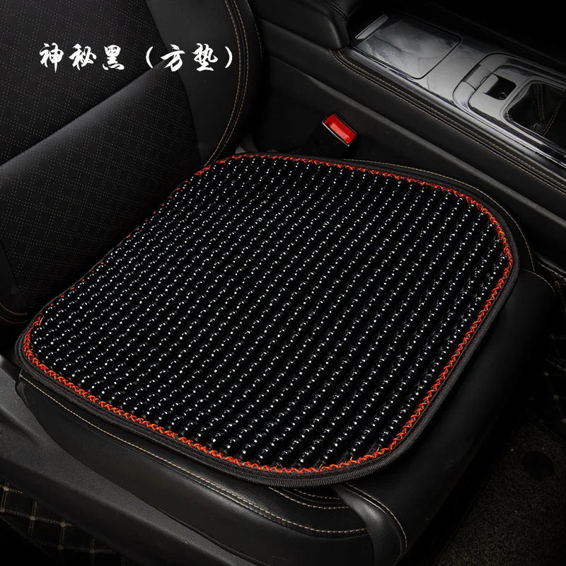 Wood Bead Car Seat Cushion – Summer Cooling & Breathable, All-Season Comfort