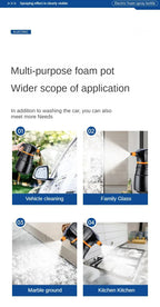 LEIBOO Electric Foam Sprayer – Battery-Powered Car Wash Snow Cannon