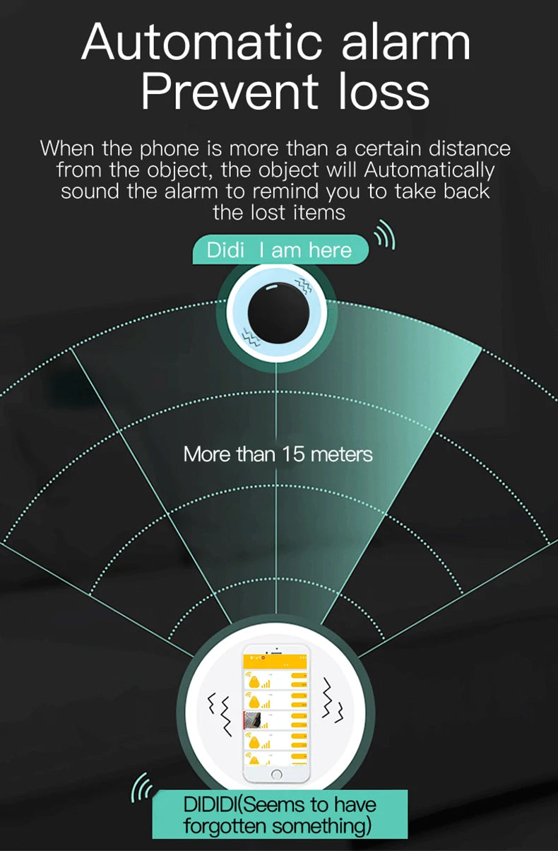 Portable GPS Locator – Smart Bluetooth Tracker for Phone, Bags