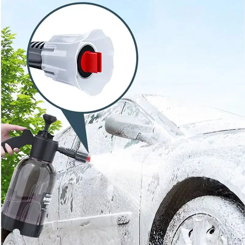 2L Hand Pump Foam Sprayer – High-Pressure Car & Home Wash Bottle