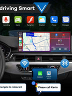 10.26” Car Radio & Video Player – WIFI Screen for Apple & Android Devices