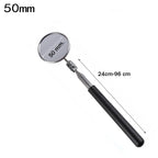 360° Telescoping Inspection Mirror – LED Light Mechanic Tool for Car Repairs