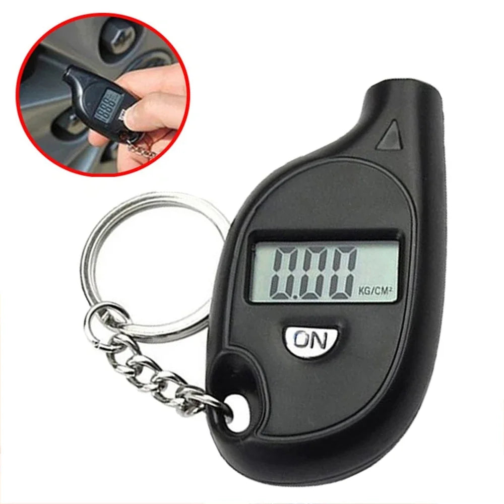 Tire Gauge – LCD Air Pressure Tester for Car & Motorcycle