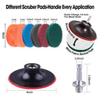 Electric Drill Brush Cleaning Kit – Multi-Purpose Scrubber Set for Car, Kitchen & Bathroom