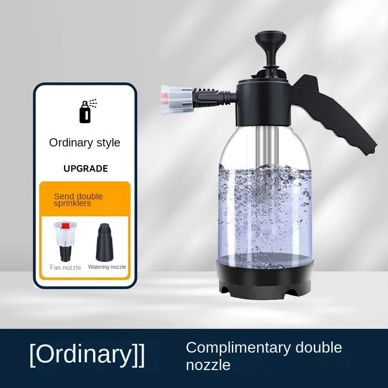2L Hand Pump Foam Sprayer – Multi-Nozzle Snow Foam Car Wash & Cleaning Bottle