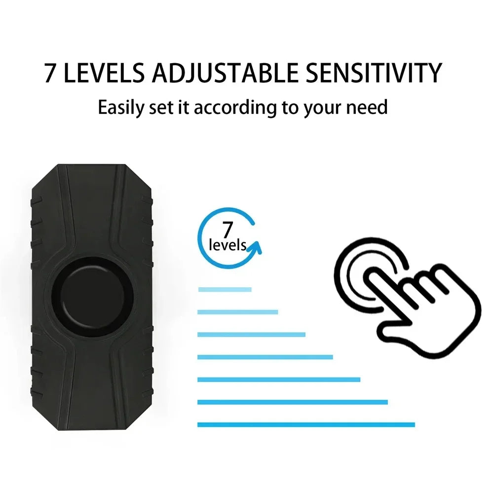 Wireless Bicycle & Motorcycle Vibration Alarm – USB Rechargeable