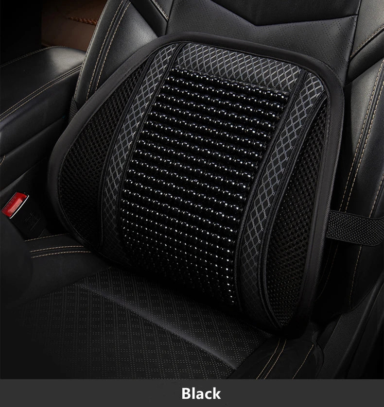 Wood Bead Car Seat Cushion – Summer Cooling & Breathable, All-Season Comfort