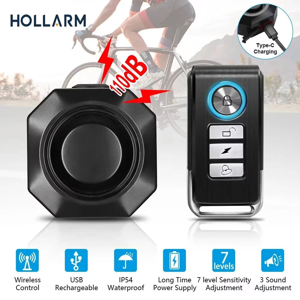 Wireless Bike Vibration Alarm – Anti-Theft Security System