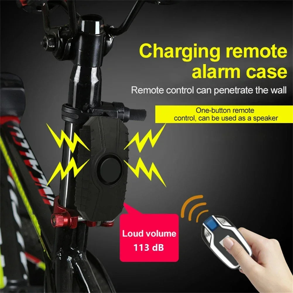 Wireless Bicycle & Motorcycle Vibration Alarm – USB Rechargeable
