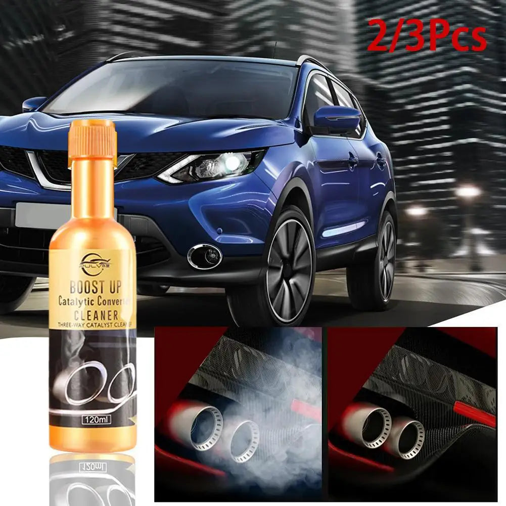 3pcs Car Engine & Catalytic Converter Cleaner – 120ML High-Performance Formula