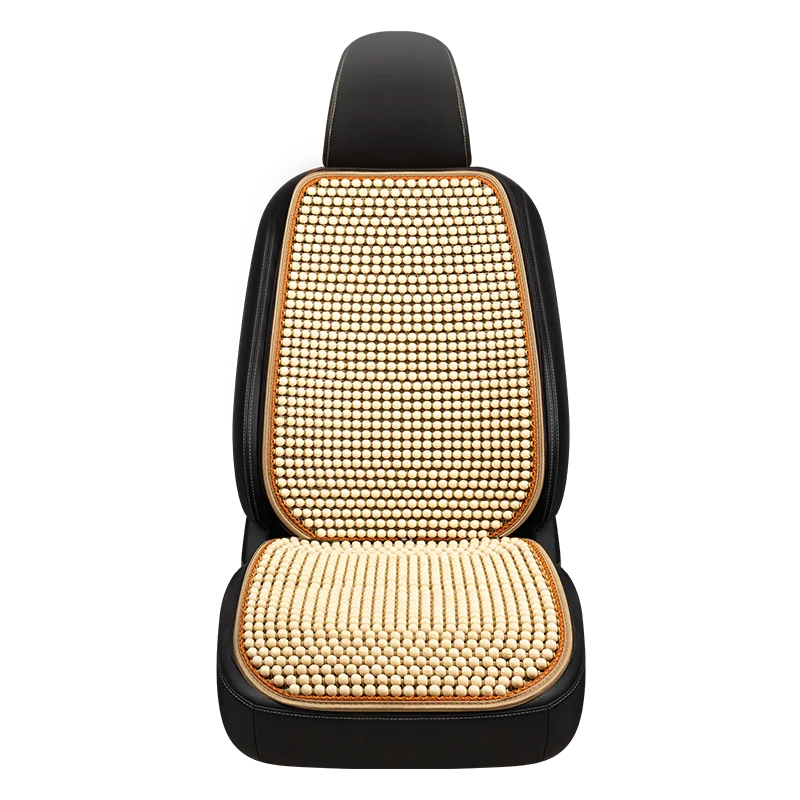 Wood Bead Car Seat Cushion – Summer Cooling & Breathable, All-Season Comfort