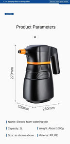 LEIBOO Electric Foam Sprayer – Battery-Powered Car Wash Snow Cannon