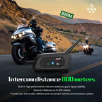 EJEAS V6 Pro Moto Intercom – Wireless Helmet Walkie Talkie Headset